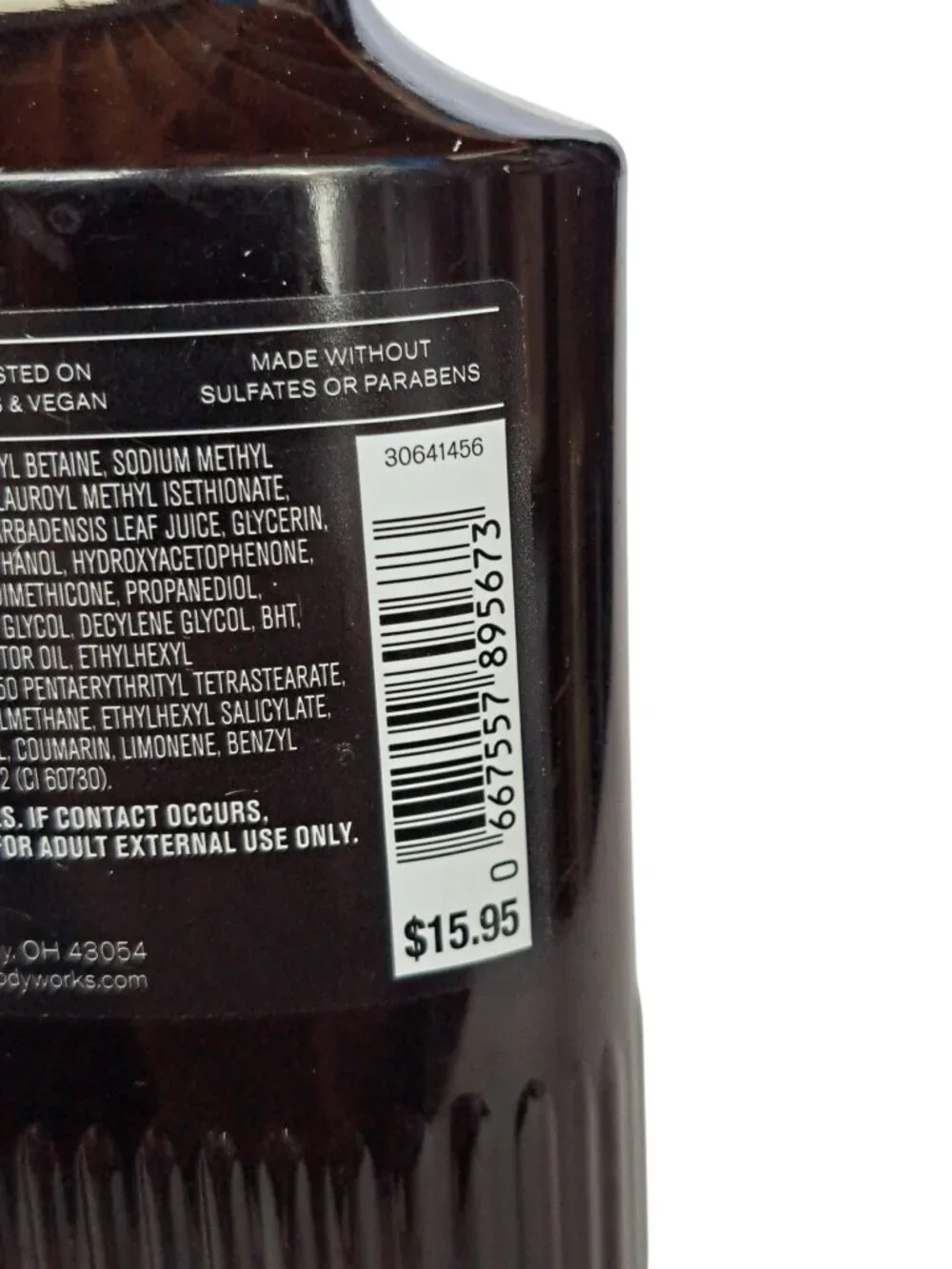 Bath & Body Works Noir Men’s 3-in-1 Wash 10 fl oz - Black